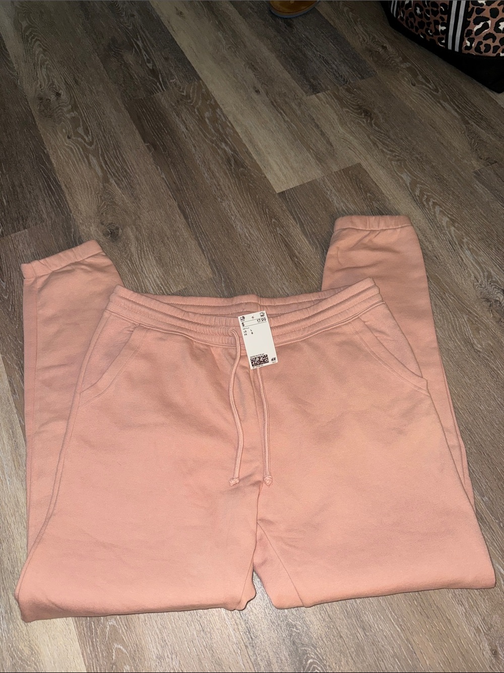 H&M Peach Pull-On Jogger Sweatpants